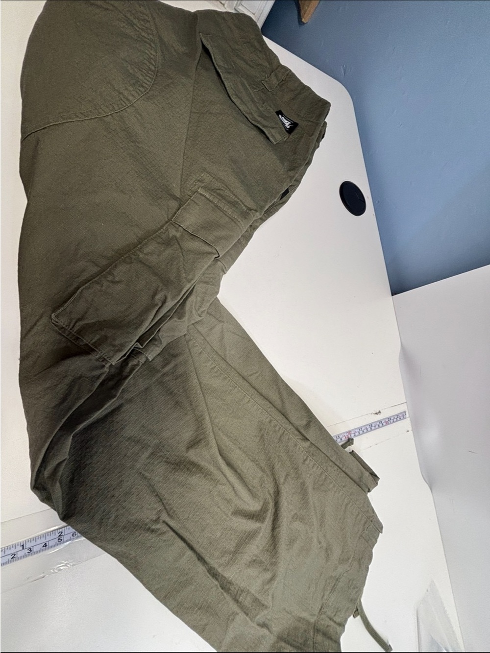 Nike SB Flex Ripstop Cargo Skate Pants Olive Green Men's Size 34 (AT3494-222) - Picture 3 of 7